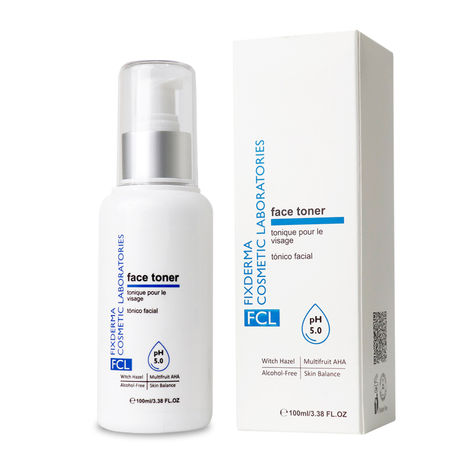 Buy Fixderma Cosmetic Laboratories Face Toner, Minimizes Enlarged Pores, Exfoliates Impurities, Refreshes The Skin, Reduces Inflammation, Controls Oil Production, Imparts Glowing Skin, Suitable For All Skin Types, 100 ml-Purplle