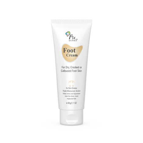 Buy Fixderma 5% Lactic Acid, 15% Urea, 3% Glycerine, Foot Cream For Dry & Cracked Feet, Moisturizes And Soothes Feet, Heel Repair Paraben & Sulphate Free, All Skin Types 60 ml-Purplle