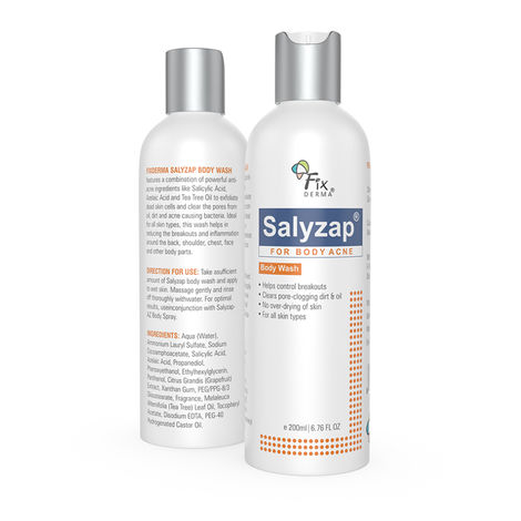 Buy Fixderma Salyzap Acne Body Wash 200ml-Purplle