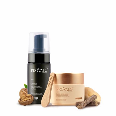 Buy Provalo Cleanse And Glow Essentials Combo For Normal To Oily Skin (Men) Combo of 2-Purplle
