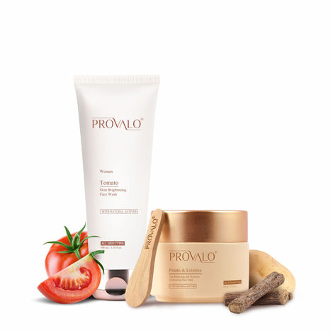 Buy Provalo Skin Brightening And Moisture Awakening Duo Combo For Dry & Sensitive Skin (Women)-Purplle