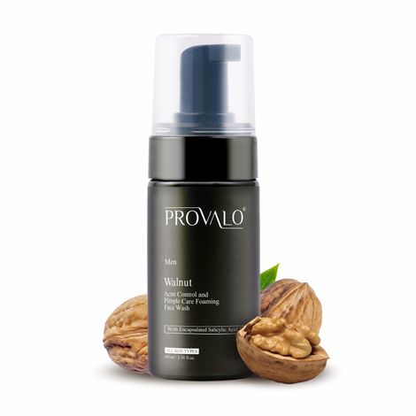 Buy Provalo Walnut Acne Control and Pimple Care Foaming Face Wash (Men) - 100 ml-Purplle