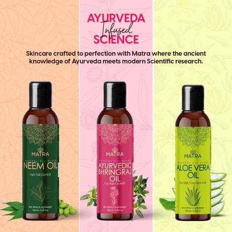 Matra Aloe Vera Oil Hair Oil for Strong, Soft Hair | Aloe Vera Oil for Hair  Growth | Non-Sticky Hair Oil with Coconut Oil, Castor Oil, Argan Oil &  Olive Oil |