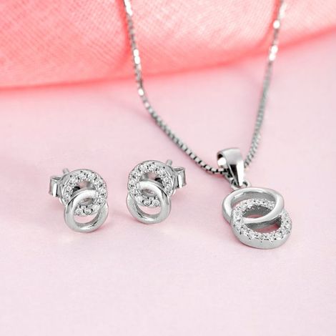 Zavya 925 Sterling Silver Jewellery Set | With Certificate of