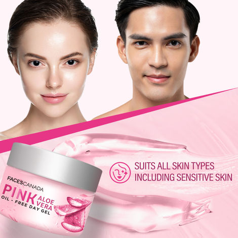 Faces canada Pink Aloe Vera Oil-Free Day Gel | 1.5% Hyaluronic