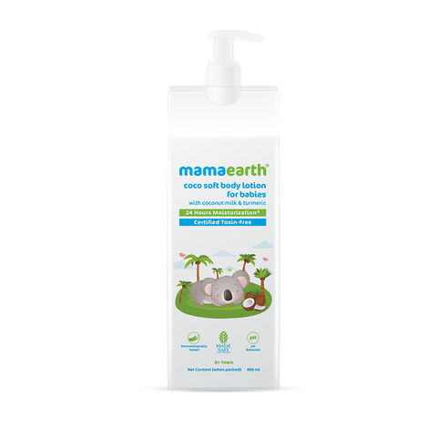 Buy Mamaearth Coco Soft Body Lotion with Coconut Milk & Turmeric, for babies, for 24-Hour Moisturization (400 ml)-Purplle