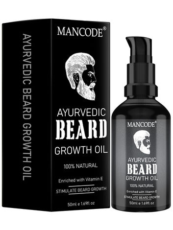 Buy Mancode Ayurvedic Beard Growth Oil (50 ml)-Purplle