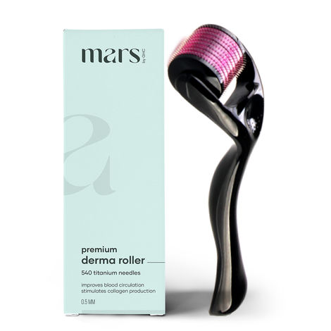 Buy mars by GHC Derma Roller with 540 Cross-Lined Titanium Needles For Faster Hair & Beard Growth & Controls Hair Thinning-Purplle