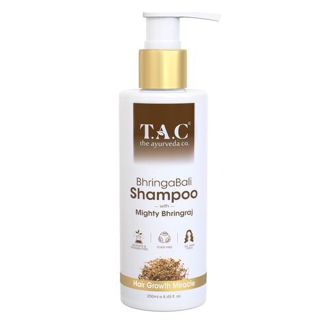 Buy TAC - The Ayurveda Co. Bhringabali Shampoo with Mighty Bhringraj for Hair Growth, 250ml-Purplle