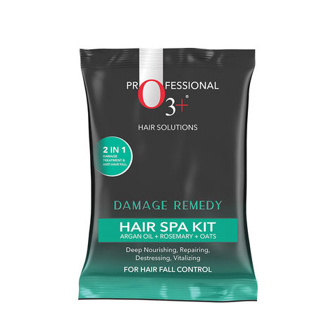 Buy O3+ Damage Remedy Hair Spa Kit with Argan Oil for Hair Fall Control(30g+20 ml+10 ml)-Purplle
