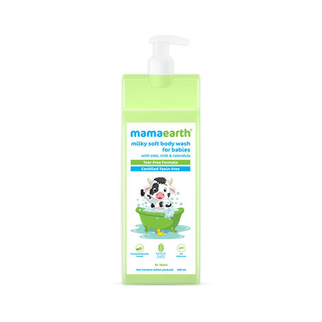 Buy Mamaearth Milky Soft Body Wash for Babies with Oats, Milk and Calendula (400 ml)-Purplle