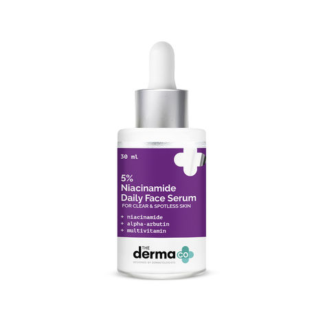Buy The Derma Co.5% Niacinamide Daily Face Serum with Alpha Arbutin & Multivitamin for Clear & Spotless Skin (30 ml)-Purplle
