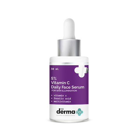 Buy The Derma co 5% Vitamin C Daily Face Serum with Ferulic Acid & Multivitamin for Skin Illumination - 30ml-Purplle