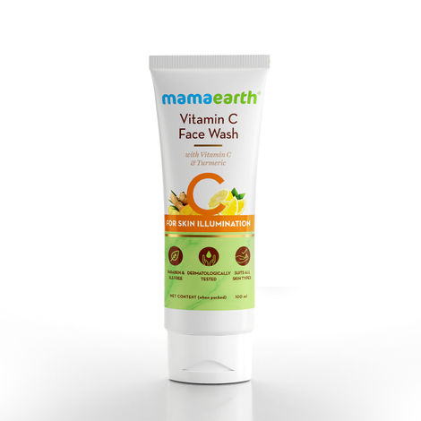 Buy Mamaearth Vitamin C Face Wash With Vitamin C And Turmeric For Skin Illumination (100 ml)-Purplle