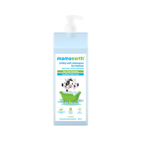 Buy Mamaearth Milky Soft Shampoo with Oats, Milk and Calendula for Babies (400 ml)-Purplle