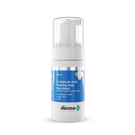 Buy The Derma co. 1% Salicylic Acid Foaming Daily Face Wash with Salicylic Acid,for Active Acne (100 ml)-Purplle