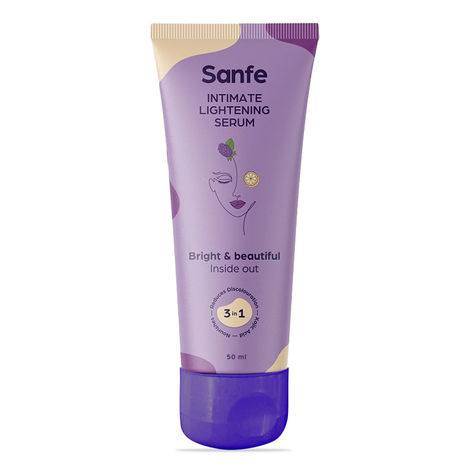 Buy Sanfe Intimate Lightening Serum for Women - 50 gm with Kojic acid & Mulberry| Instant Lightening | Mulberry Extracts | Easy application in dark Underarms, Inner Thighs, Knee and Bikini Area (Multicolor)-Purplle