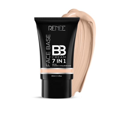 Buy RENEE Face Base BB Cream B01 Butterscotch, Enriched with Hyaluronic Acid, Vitamin C, Hydrates, Nourishes & Smoothens Skin Texture, Sesame 30 ml-Purplle