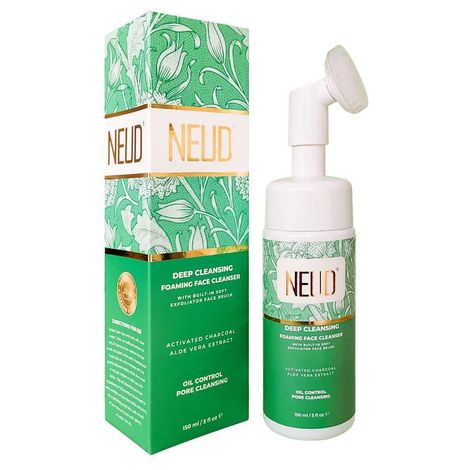 Buy NEUD Deep Cleansing Foaming Face Cleanser With Activated Charcoal and Aloe Vera - 1 Pack (150 ml)-Purplle