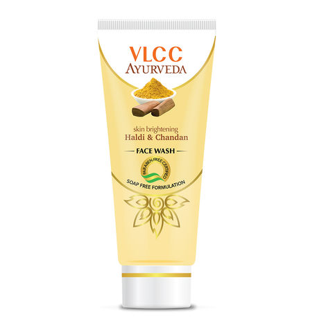 Buy VLCC Skin Brightening Haldi & Chandan Facewash (100 ml)-Purplle