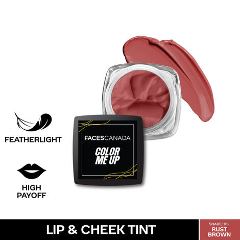 Buy FACES CANADA Color Me Up Lip & Cheek Tint - Rust Brown, 3 gm-Purplle