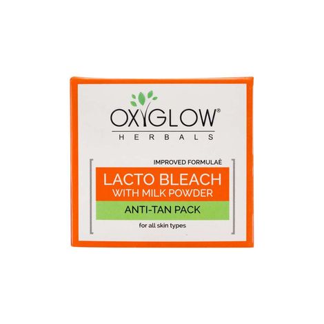 Buy OxyGlow Herbals Lacto Bleach Cream,Anti-Tan Pack,50g,Smooth&Even skin-Purplle