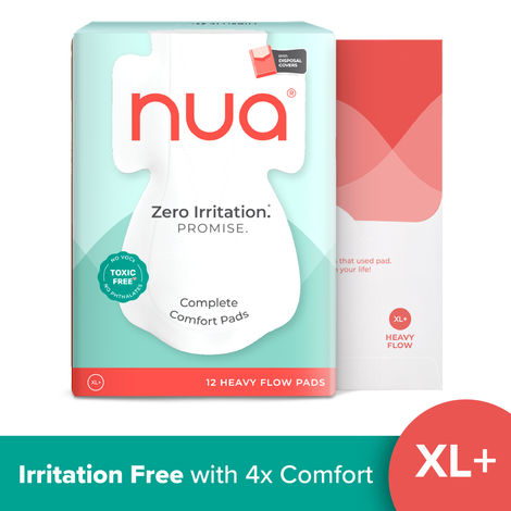 Buy Nua Complete Comfort XL+ Pads (with Disposal covers), 12pcs-Purplle