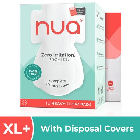Buy Nua Complete Comfort XL+ Pads (with Disposal covers), 12 pcs-Purplle