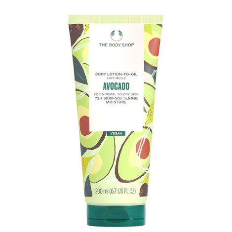 Buy The Body Shop Avocado Lotion-To-Oil, 200Ml-Purplle
