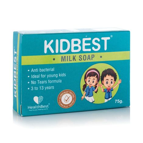 Buy HealthBest Kidbest Milk Soap for Kids | Anti-Bacterial | Normal Skin, Sensitive Skin & Dry Skin | Tear free | (Pack of 3)-Purplle