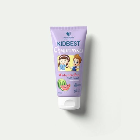 Buy HealthBest Kidbest Conditioner for Kids | Nourishing Hair | Hair Smoothing | Tear, Paraben, SLS free | Watermelon Flavor | 200ml-Purplle
