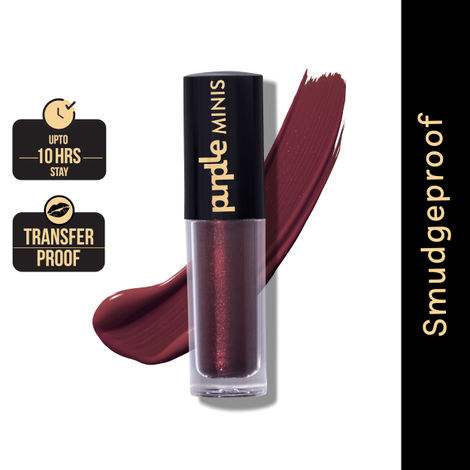 Buy Purplle Ultra HD Matte Mini Liquid Lipstick Maroon - My First Photoshoot 26 | Highly Pigmented | Non-drying | Long Lasting | Easy Application | Water Resistant | Transferproof | Smudgeproof (1.6 ml)-Purplle