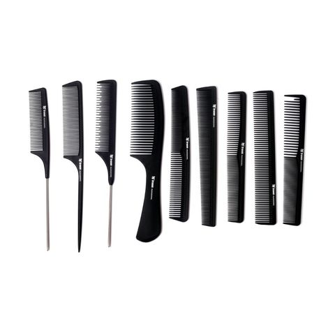 Buy Bronson Professional Comb - Set of 9-Purplle