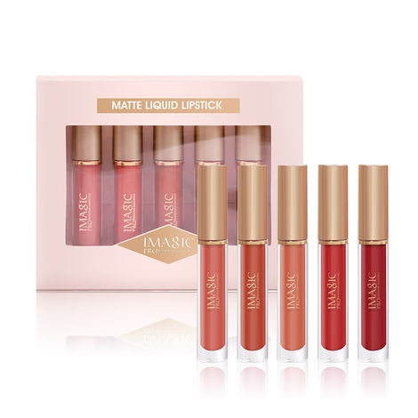 Buy Imagic Professional Cosmetics Matte Liquid Lipstick Maples (LP-214) (5*5 gm)-Purplle