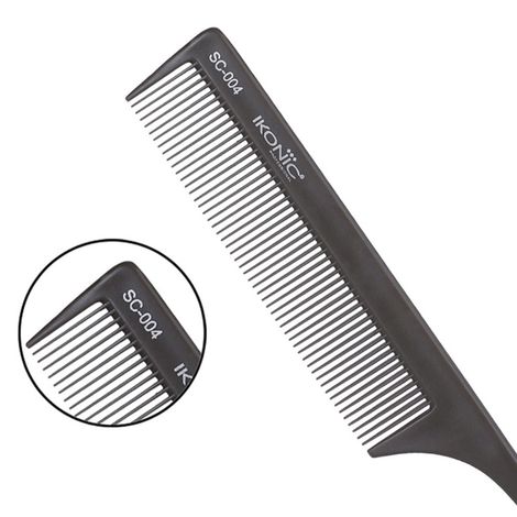 Ikonic Silicon Heat Resistant Comb - 004 Grey