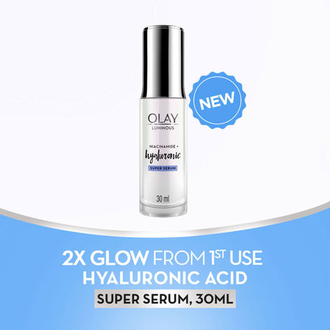 Buy Olay Luminous Hyaluronic Acid Super Serum,30 ml| with Hyaluronic Acid & Niacinamide-Purplle