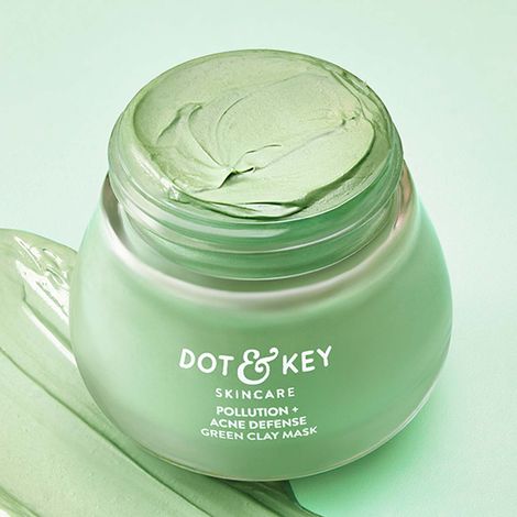 Buy Dot & Key Skin Care Pollution + Acne Defense Green Clay Mask | With Salicylic Acid, Matcha Tea | For Dark Spots, Oily, Acne Prone Skin | 85 gm-Purplle