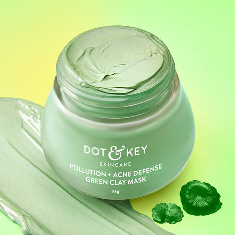 Buy Dot & Key Skin Care Pollution + Acne Defense Green Clay Mask | With Salicylic Acid, Matcha Tea | For Dark Spots, Oily, Acne Prone Skin | 85 gm-Purplle