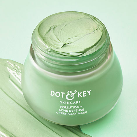 Buy Dot & Key Skin Care Pollution + Acne Defense Green Clay Mask | With Salicylic Acid, Matcha Tea | For Dark Spots, Oily, Acne Prone Skin | 85g-Purplle
