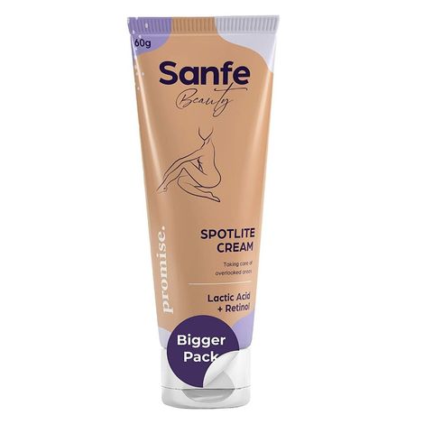 Buy Sanfe spotlite Cream For Dark Neck, Joints & Skinfolds| Lactic Acid, Retinol -Purplle