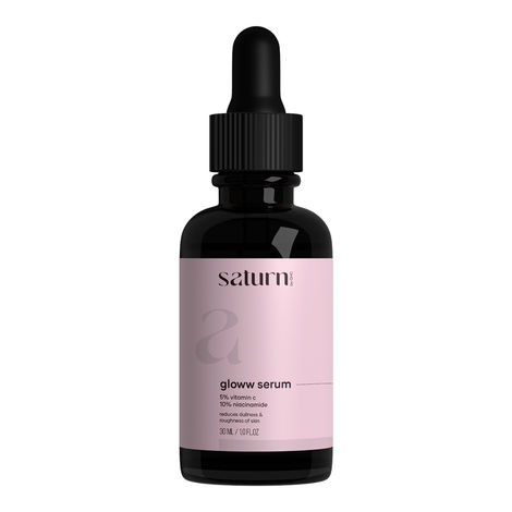 Buy Saturn by GHC Vitamin C Face Serum With 10% Niacinamide , Cocoa Butter & Turmeric Extracts for Dry & Sensitive Skin | Chemical Free-Purplle