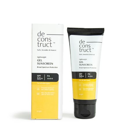 Buy Deconstruct Lightweight Gel Sunscreen- SPF 55+ and PA+++ (50 gm)-Purplle
