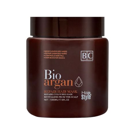 Buy Berina Bio Argan Oil Hair Repair Mask - 500ml (Dark Brown)-Purplle