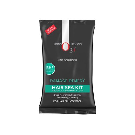 Buy O3+ Damage Remedy Hair Spa Kit with Argan Oil for Hair Fall Control(30gm+30 ml)-Purplle