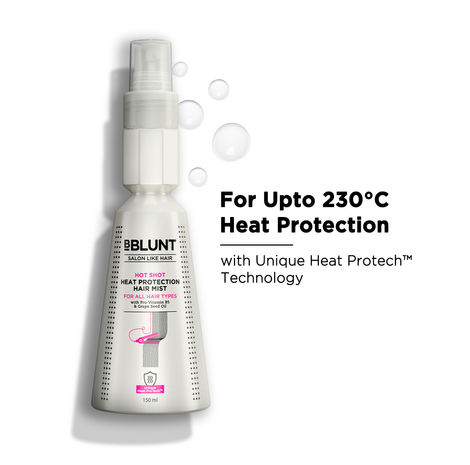 Buy BBLUNT Hot Shot Heat Protection Mist with Grapeseed Oil & Provitamin B5 For Heat Protection- 150 ml-Purplle