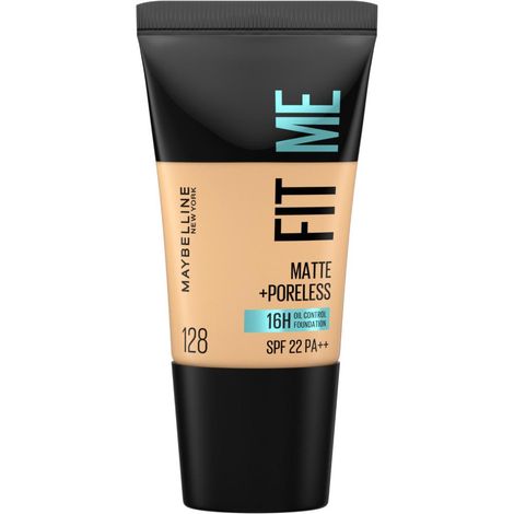 Buy Maybelline New York Fit Me Matte+Poreless Liquid Foundation Tube, 128 Warm Nude, 18 ml-Purplle