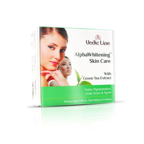 Buy Vedicline Alpha Whitening Skin Care Facial Kit, Reduce Acne and Dark Spots with Green Tea Extract for Glowing and Smooth Skin, 350ml-Purplle