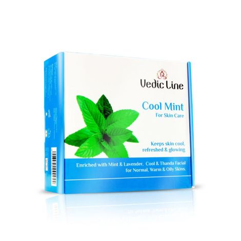Buy Vedicline Cool Mint Facial Kit, Reduce Tan & Dead Skin with Mint Oil, Lavender Oil, Shea Butter for Skin Lightening & Brightening,400ml-Purplle