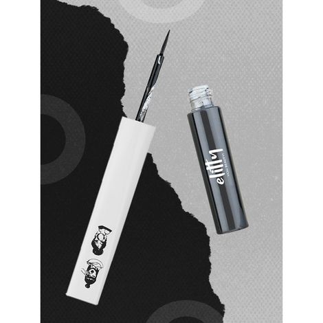 Buy Elitty Liquid Pop Coloured Eyeliner- Dark Matter (Matte Black) Makeup for Teens -4 ml-Purplle
