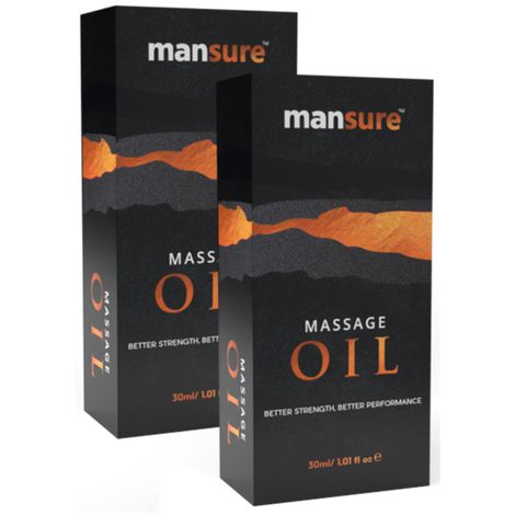 Buy ManSure Massage Oil for Mens Health - 2 Packs (30 ml Each)-Purplle